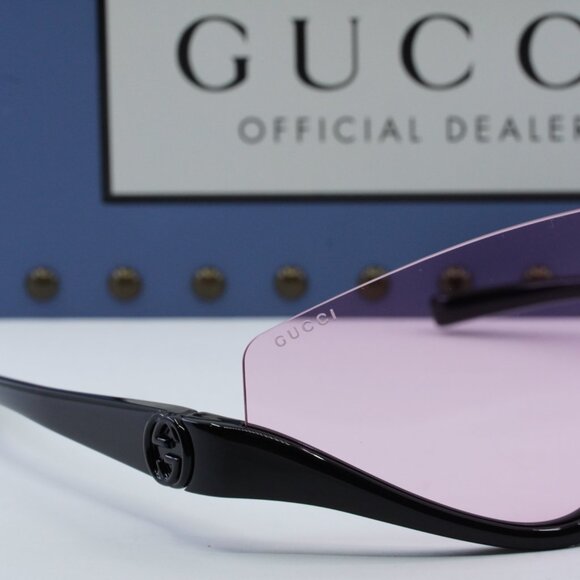 Final Price! Gucci GG1650S 002 Shiny Black Sunglasses - Picture 10 of 13